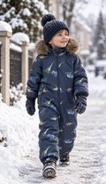 Name it snow10 žiemos kimbinezonas - Dinozaurai/mėlynas