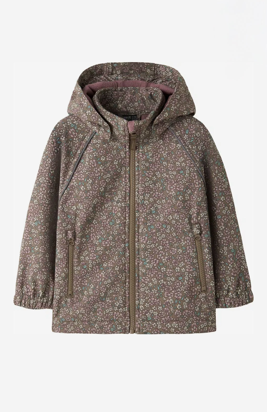 Name it softshell striukė - Gėlėta/Ruda