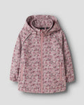 Name it softshell striukė - Dusty pink gėlytės