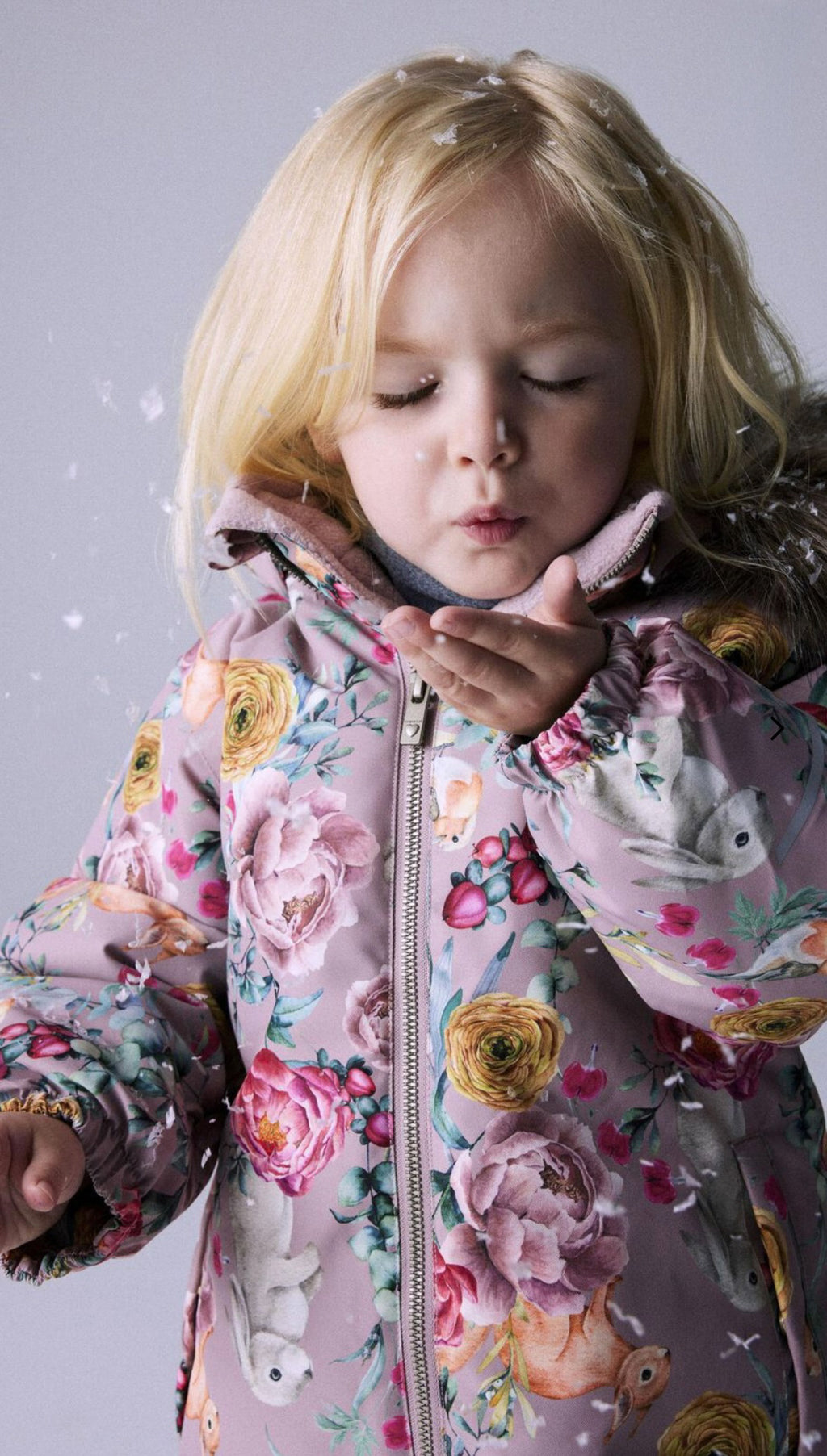 Name it Snow10 žiemos kombinezonas - Zuikiai/Gėlės